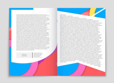 Soyut vektör düzen arka plan set. Sanat kalıp çizmek için, 