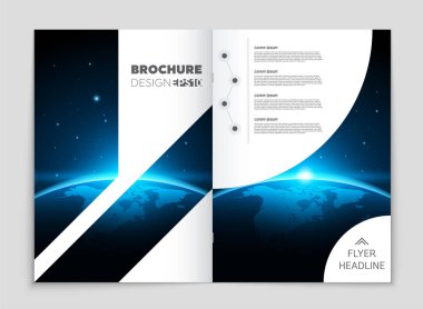 Soyut vektör düzen arka plan set. Sanat kalıp çizmek için, 