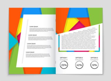 Soyut vektör düzen arka plan set. Sanat kalıp çizmek için, 