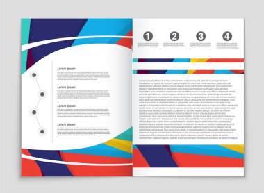 Soyut vektör düzen arka plan set. Sanat kalıp çizmek için, 