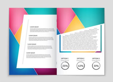 Soyut vektör düzen arka plan set. Sanat kalıp çizmek için, 