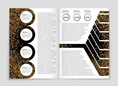 Soyut vektör düzen arka plan set. Sanat kalıp çizmek için, 