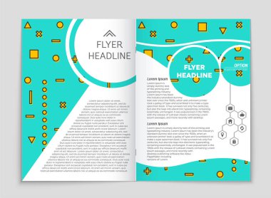 Soyut vektör düzen arka plan set. Sanat kalıp çizmek için, 