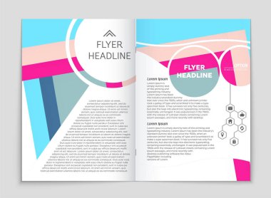 Soyut vektör düzen arka plan set. Sanat kalıp çizmek için, 