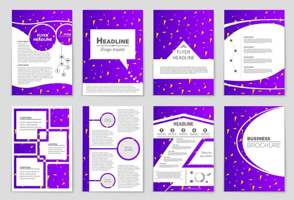 抽象的なベクトル レイアウト背景セット。アート テンプレートの設計を, — ストックベクタ