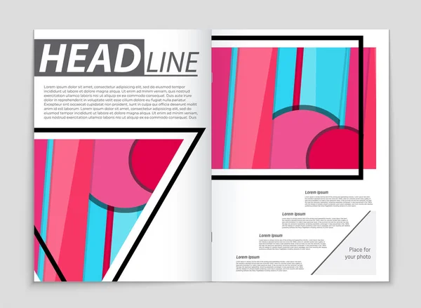 Conjunto de fundo de layout vetorial abstrato. Para design de modelo de arte , —  Vetores de Stock