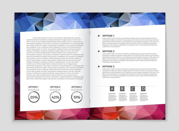 Set di sfondo astratto del layout vettoriale. Per la progettazione di modelli d'arte , — Vettoriale Stock