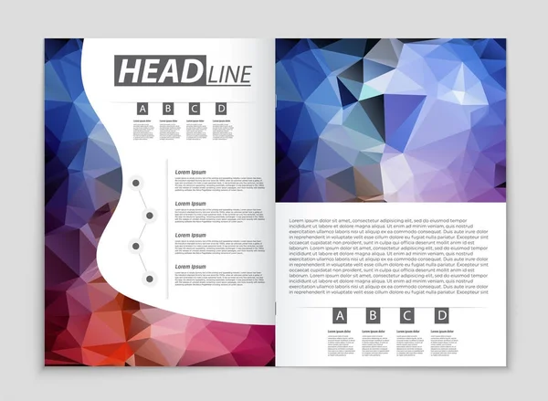추상적인 벡터 레이아웃 배경 설정 합니다. 아트 템플릿 디자인에 대 한, — 스톡 벡터