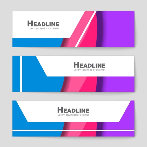 Conjunto de fundo de layout abstrato . — Vetor de Stock