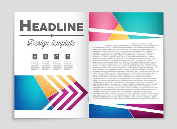 Conjunto de fundo de layout vetorial abstrato. Para design de modelo de arte , — Vetor de Stock