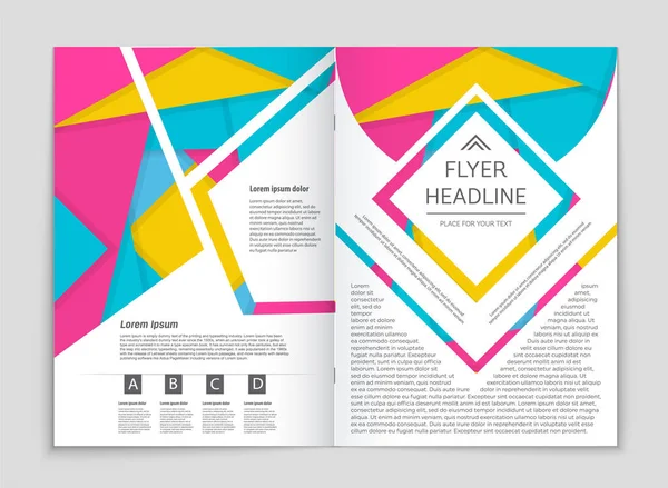 Conjunto de fundo de layout abstrato . — Vetor de Stock