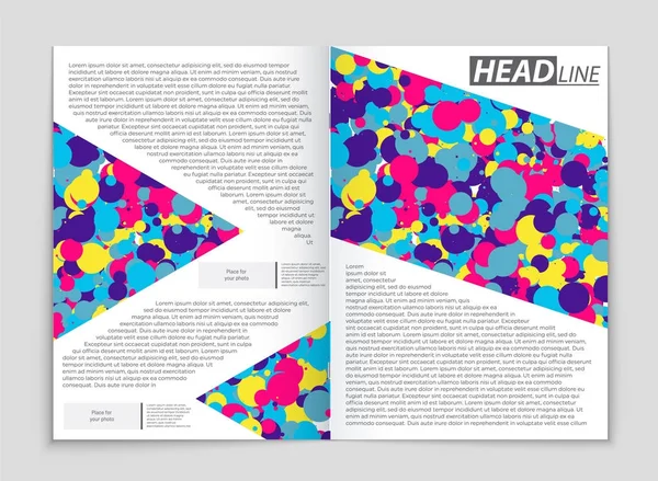 Abstract lay-out achtergrond instellen — Stockvector