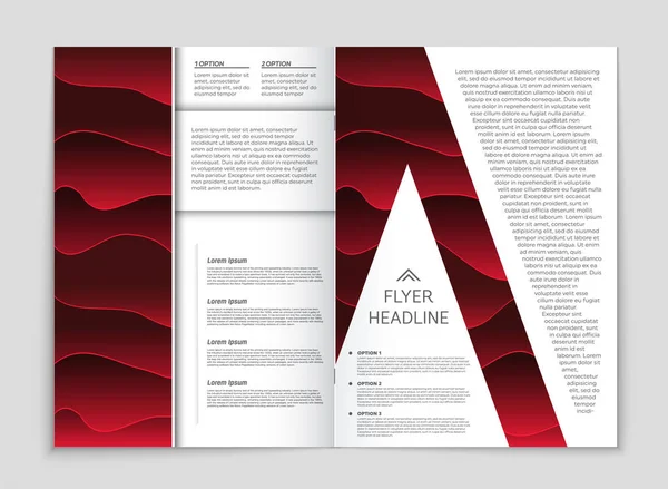 Abstracte brochure lay-out achtergrond instellen. — Stockvector