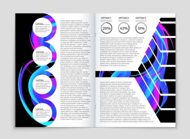 Soyut vektör düzen arka plan set. Sanat kalıp çizmek için, 