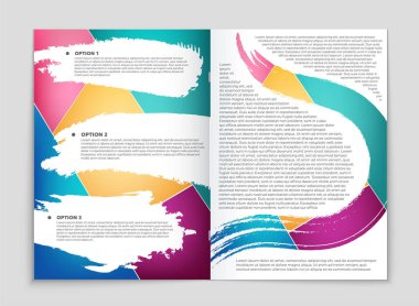 Soyut vektör düzen arka plan set. Sanat kalıp çizmek için, 