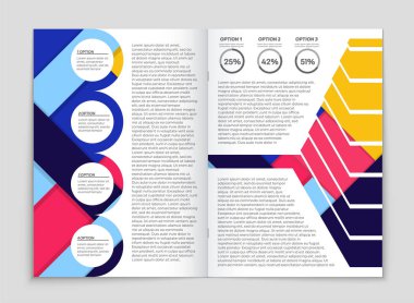 Soyut vektör düzen arka plan set. Sanat kalıp çizmek için, 