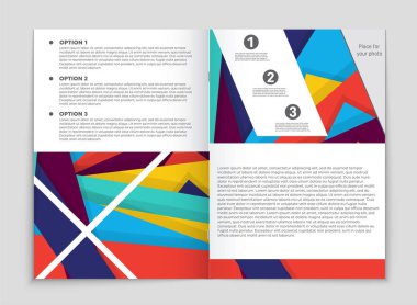 Soyut vektör düzen arka plan set. Sanat kalıp çizmek için, 