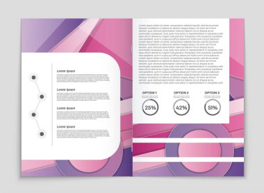 Soyut vektör düzen arka plan set. Sanat kalıp çizmek için, 