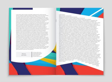 Soyut vektör düzen arka plan set. Sanat kalıp çizmek için, 