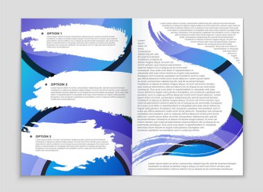 Soyut vektör düzen arka plan set. Sanat kalıp çizmek için, 