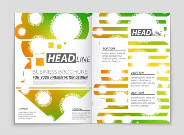 Soyut vektör düzen arka plan set. Sanat kalıp çizmek için, 