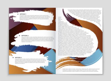 Soyut vektör düzen arka plan set. Sanat kalıp çizmek için, 