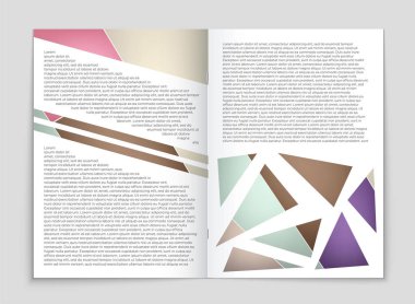 Soyut vektör düzen arka plan set. Sanat kalıp çizmek için, 