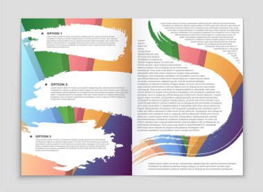 Soyut vektör düzen arka plan set. Sanat kalıp çizmek için, 
