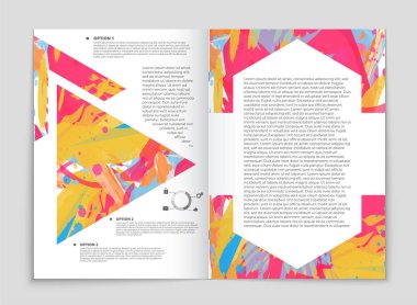 Sanat şablon tasarım kümesi