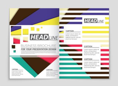 Soyut vektör düzen arka plan set. Sanat kalıp çizmek için, 