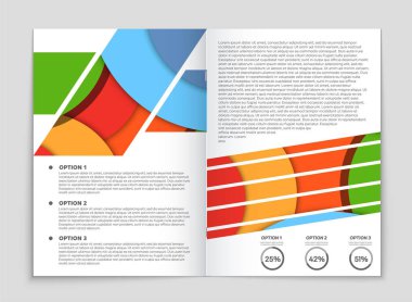 Soyut vektör düzen arka plan set. Sanat kalıp çizmek için, 