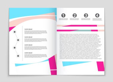 Soyut vektör düzen arka plan set. Sanat kalıp çizmek için, 