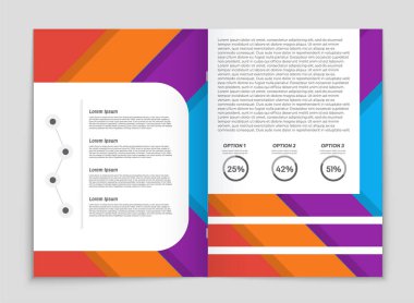 Soyut vektör düzen arka plan set. Sanat kalıp çizmek için, 