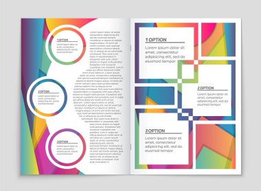 Soyut vektör düzen arka plan set. Sanat kalıp çizmek için, 