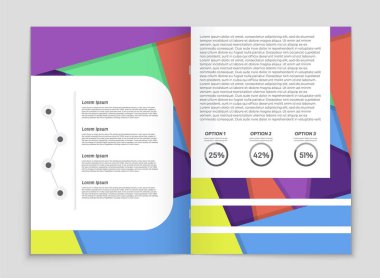Soyut vektör düzen arka plan set. Sanat kalıp çizmek için, 