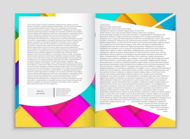 Soyut vektör düzen arka plan set. Sanat kalıp çizmek için, 