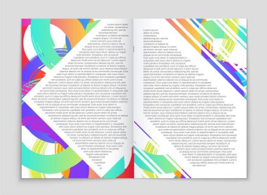 Soyut vektör düzen arka plan set. Sanat kalıp çizmek için, 