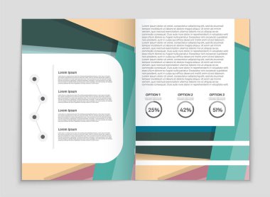 Soyut vektör düzen arka plan set. Sanat kalıp çizmek için, 