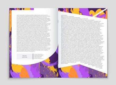 Soyut vektör düzen arka plan set. Sanat kalıp çizmek için, 