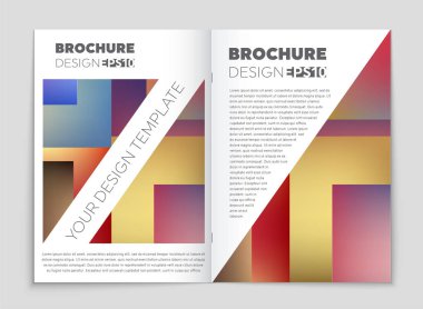 Soyut vektör düzen arka plan set. Sanat kalıp çizmek için, 