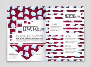 Soyut vektör düzen arka plan set. Sanat kalıp çizmek için, 