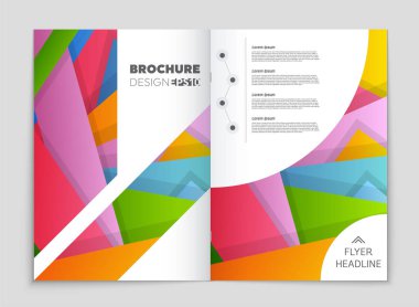 Soyut vektör düzen arka plan set. Sanat kalıp çizmek için, 