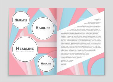 Soyut vektör düzen arka plan set. Sanat kalıp çizmek için, 