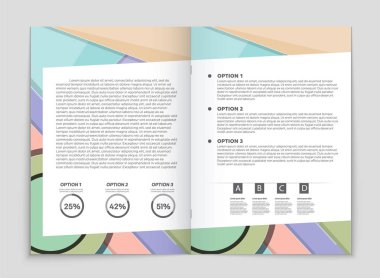 Soyut vektör düzen arka plan set. Sanat kalıp çizmek için, 