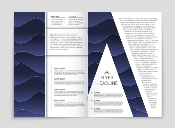 Abstrakta broschyr layout bakgrund set. — Stock vektor