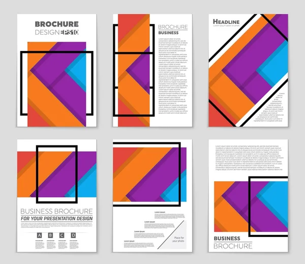 Abstrakta vektor layout bakgrund set. För konst malldesign, — Stock vektor