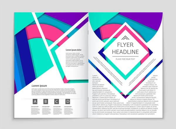 Conjunto de fundo de layout abstrato . — Vetor de Stock