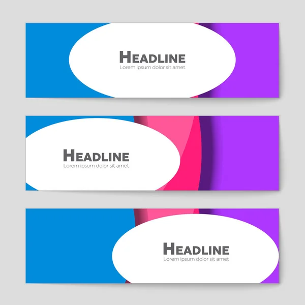 Conjunto de fundo de layout abstrato . — Vetor de Stock