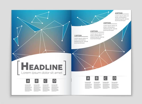 Hintergrundset für abstrakte Vektorlayouts. für Art Template Design, — Stockvektor