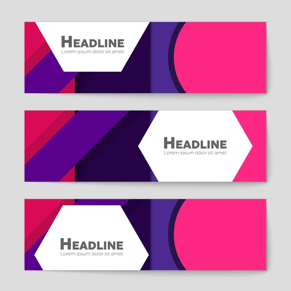 Conjunto de fundo de layout abstrato . —  Vetores de Stock